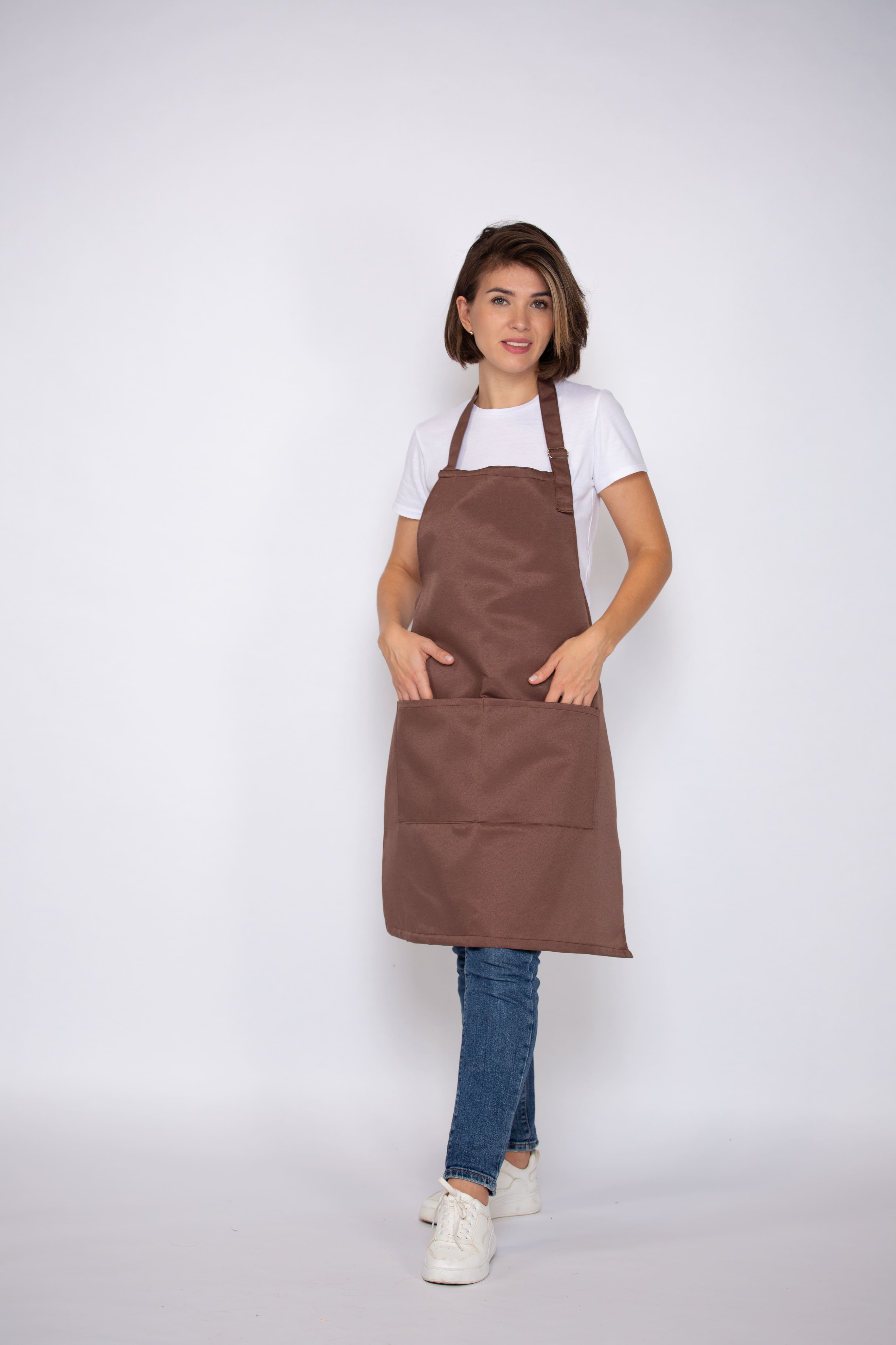 Фартук универсальный рабочий, коричневый Фото