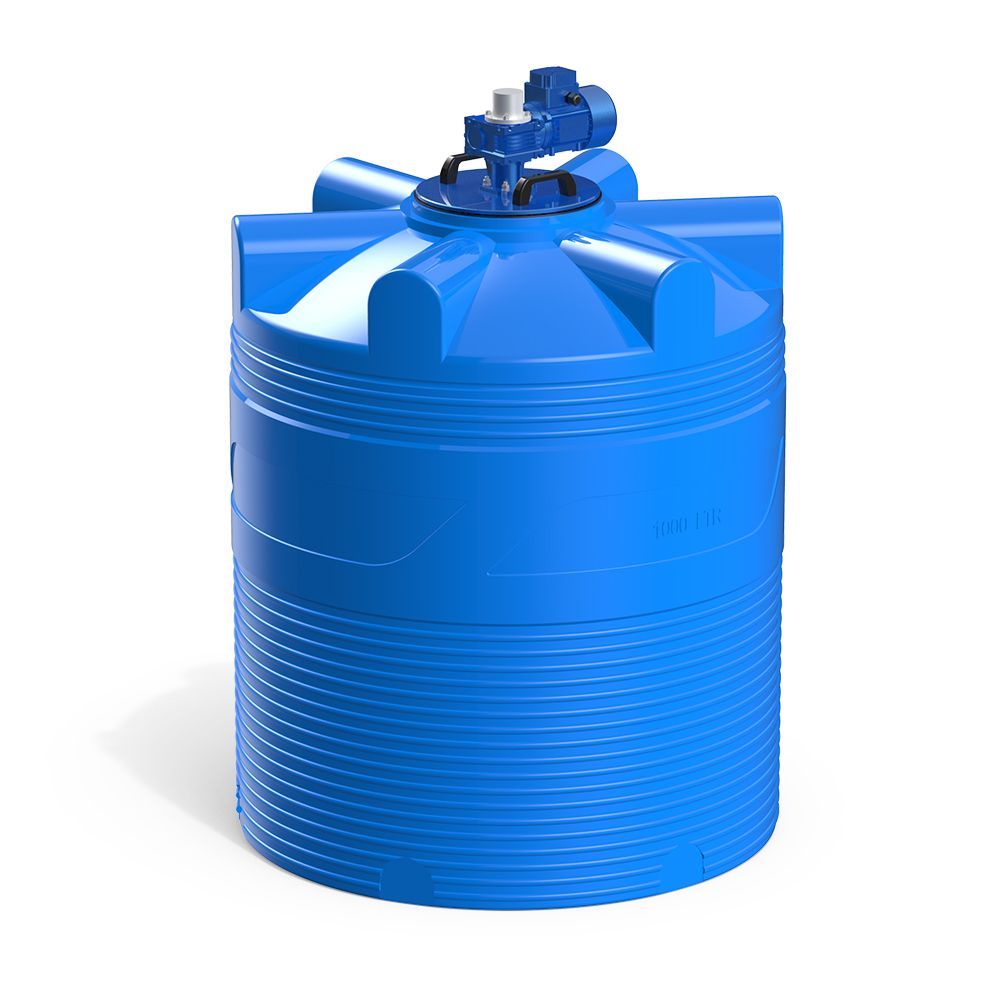 Емкость V 1000 литров с лопастной мешалкой Фото