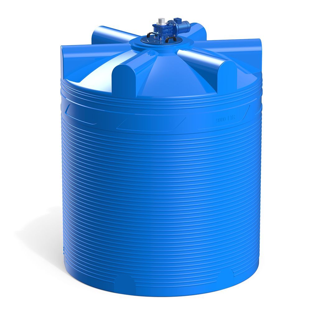 Емкость V 9000 литров с лопастной мешалкой Фото