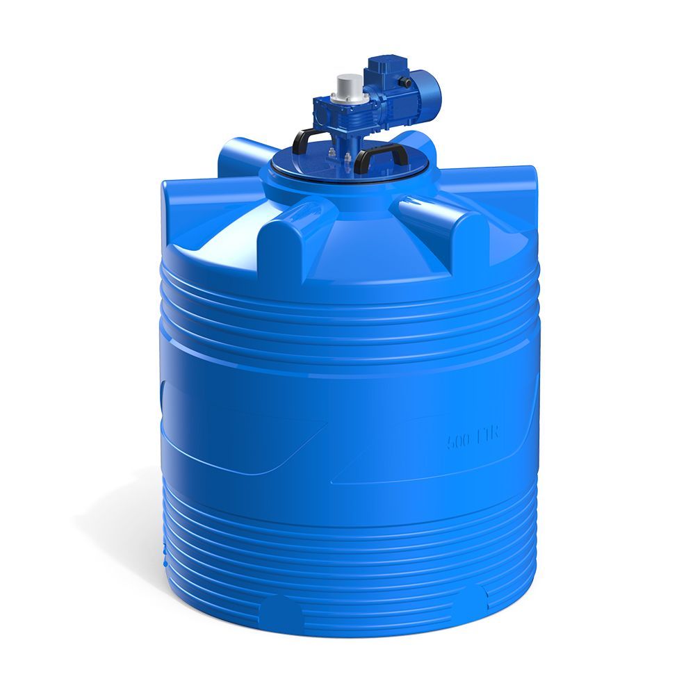 Емкость V 500 литров с лопастной мешалкой Фото