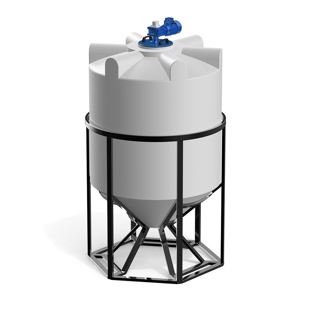 Емкость K 2000 литров с лопастной мешалкой Фото