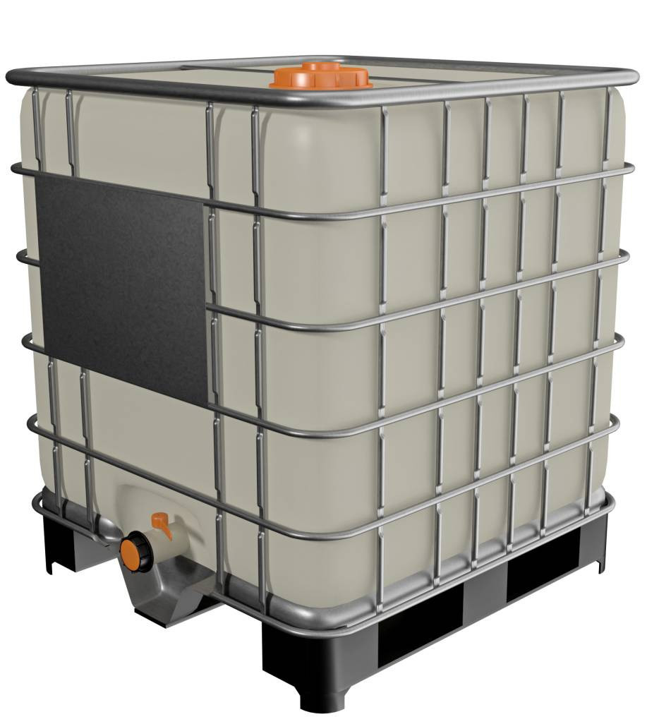 Емкость п/э куб 1000 литров на металлическом поддоне Фото