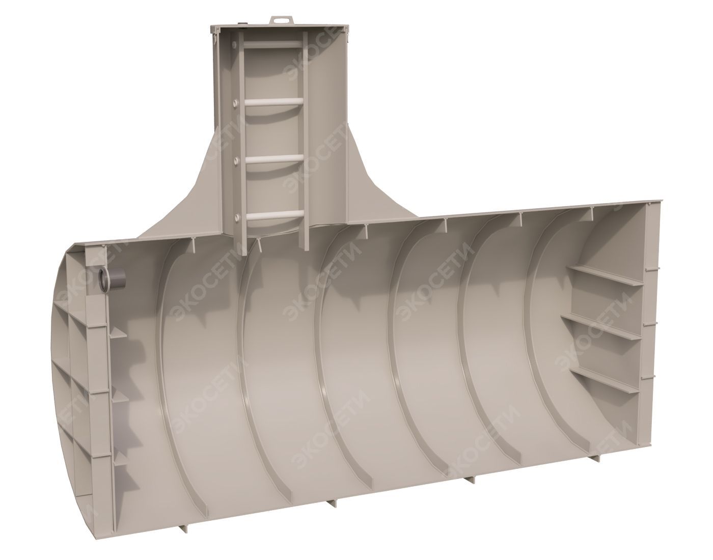 Емкость горизонтальная Экосети ГПЕ-8 Фото