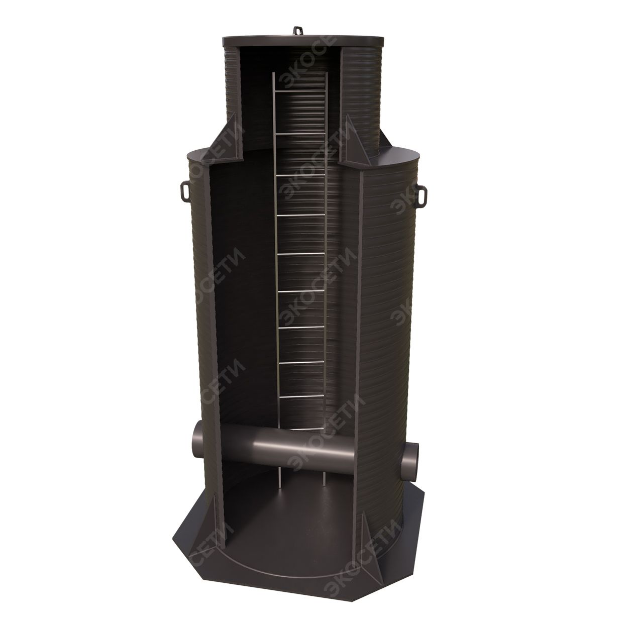 Колодец Экосети прямопроходной Фото