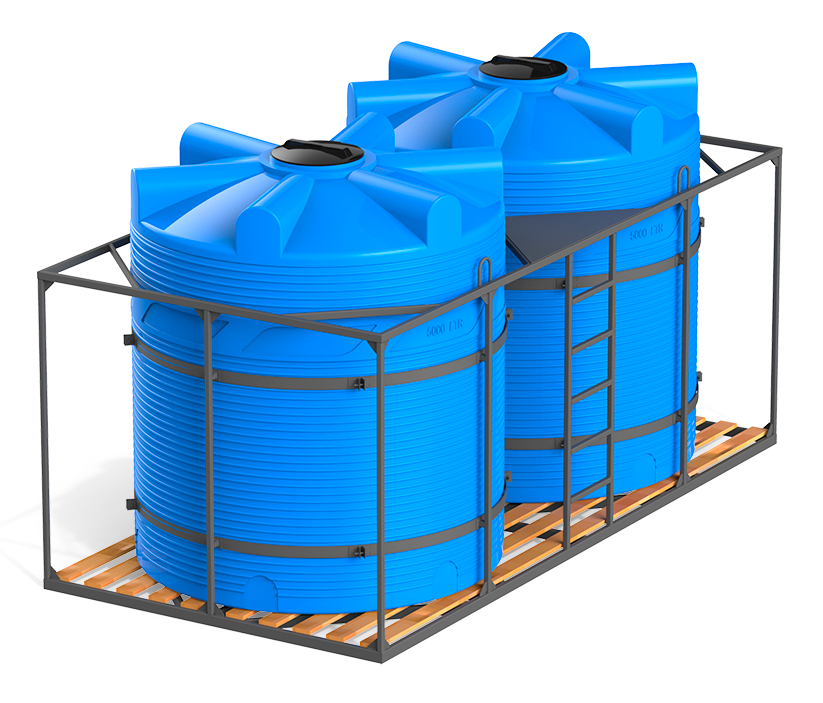 Кассета с деревянным полом двойная с емкостями V 10000 Стандарт Фото