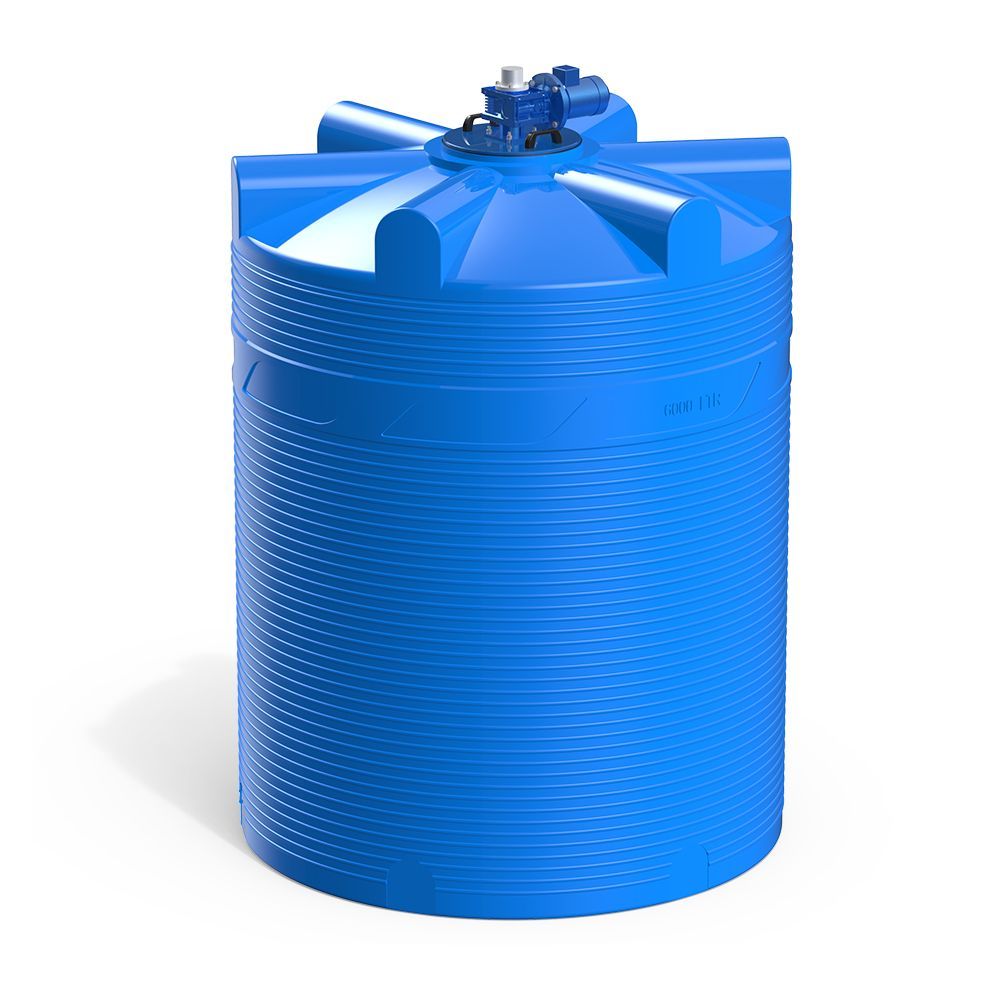 Емкость V 6000 литров с лопастной мешалкой Фото