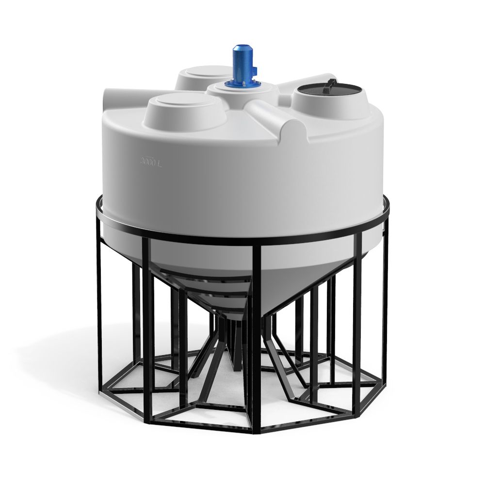 Емкость KV 3000 литров с пропеллерной мешалкой Фото