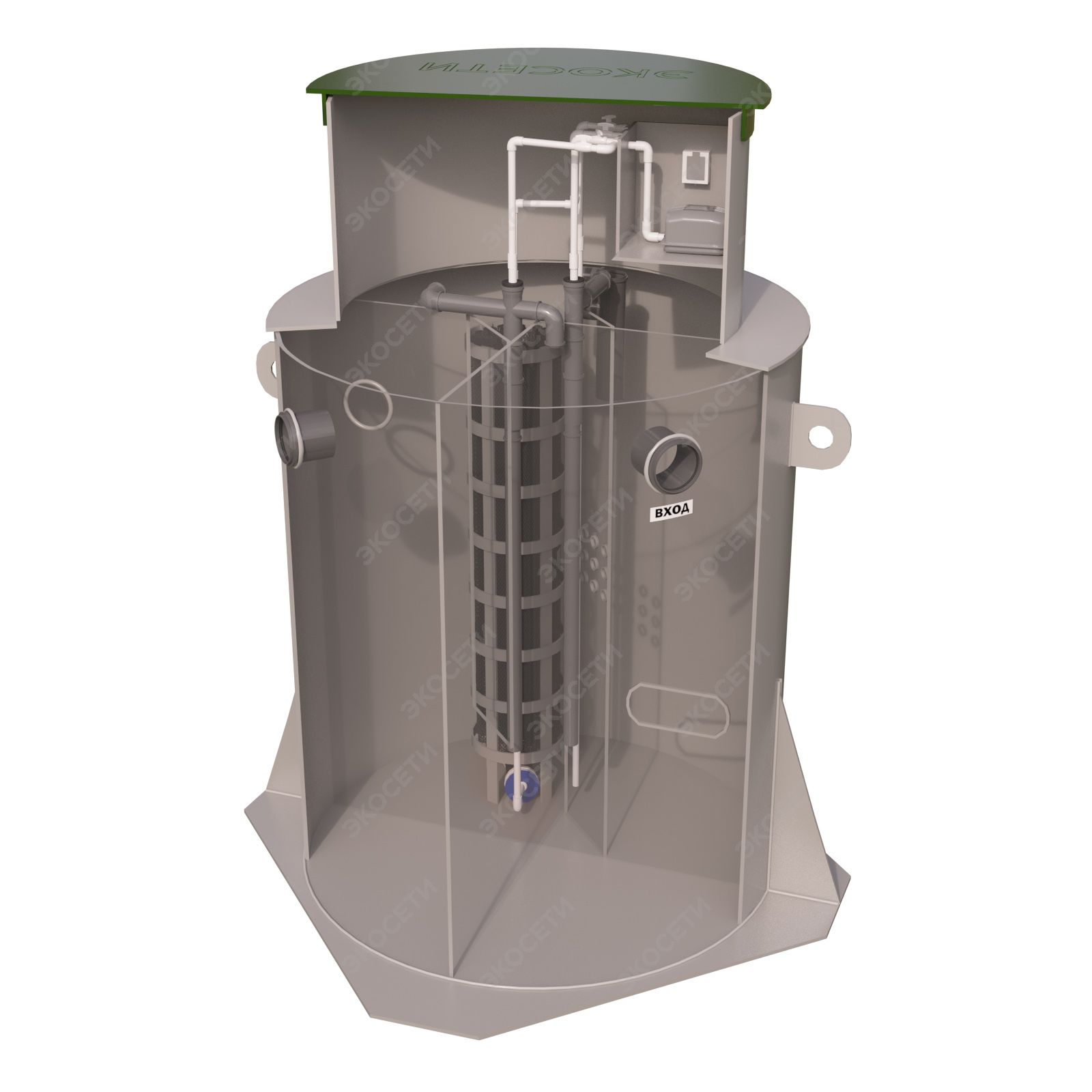 Станция очистная АОС Экосети 15 Фото