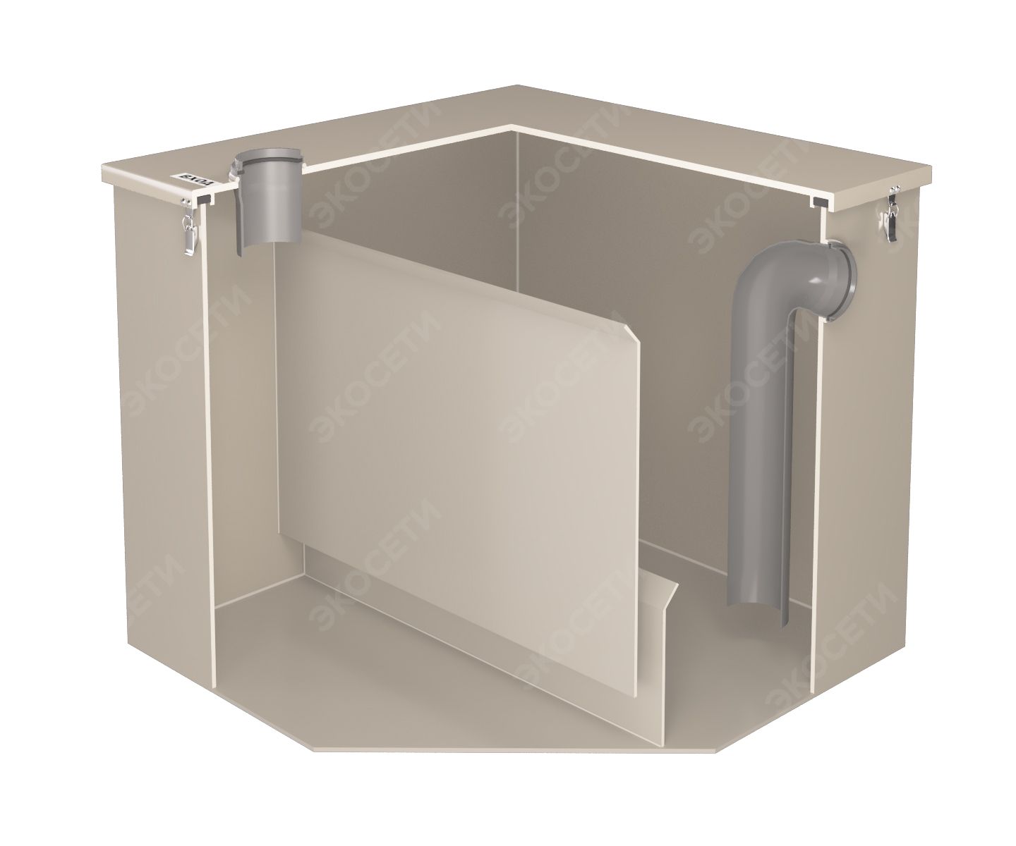 Жироуловитель угловой Экосети ОВ 15 Фото