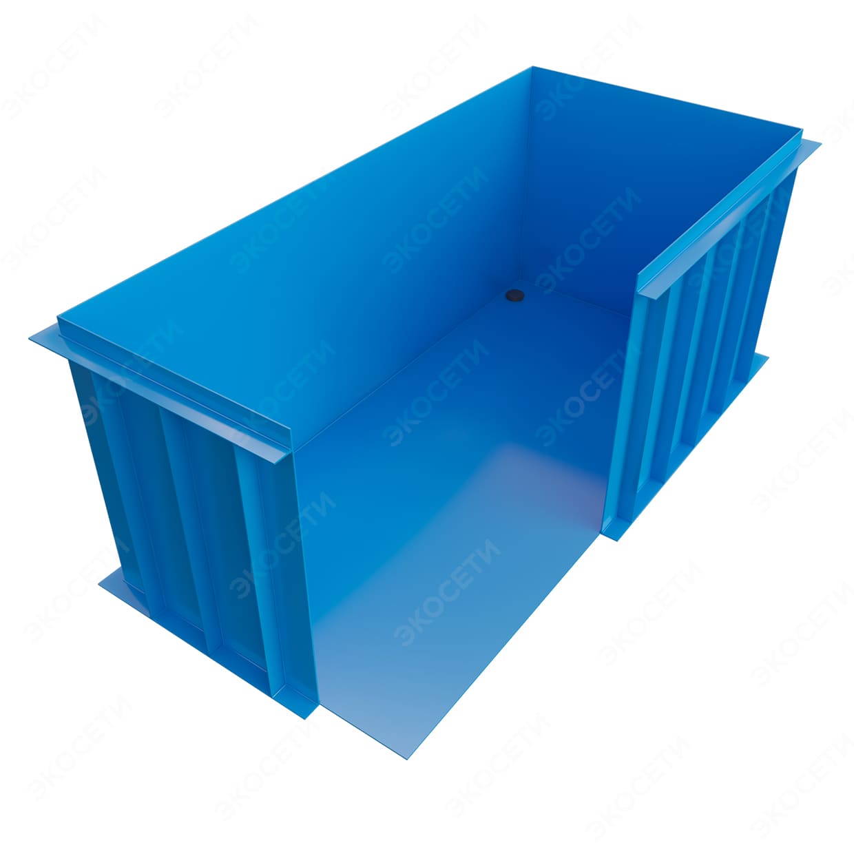 Прямоугольный пластиковый бассейн (3х2х2)