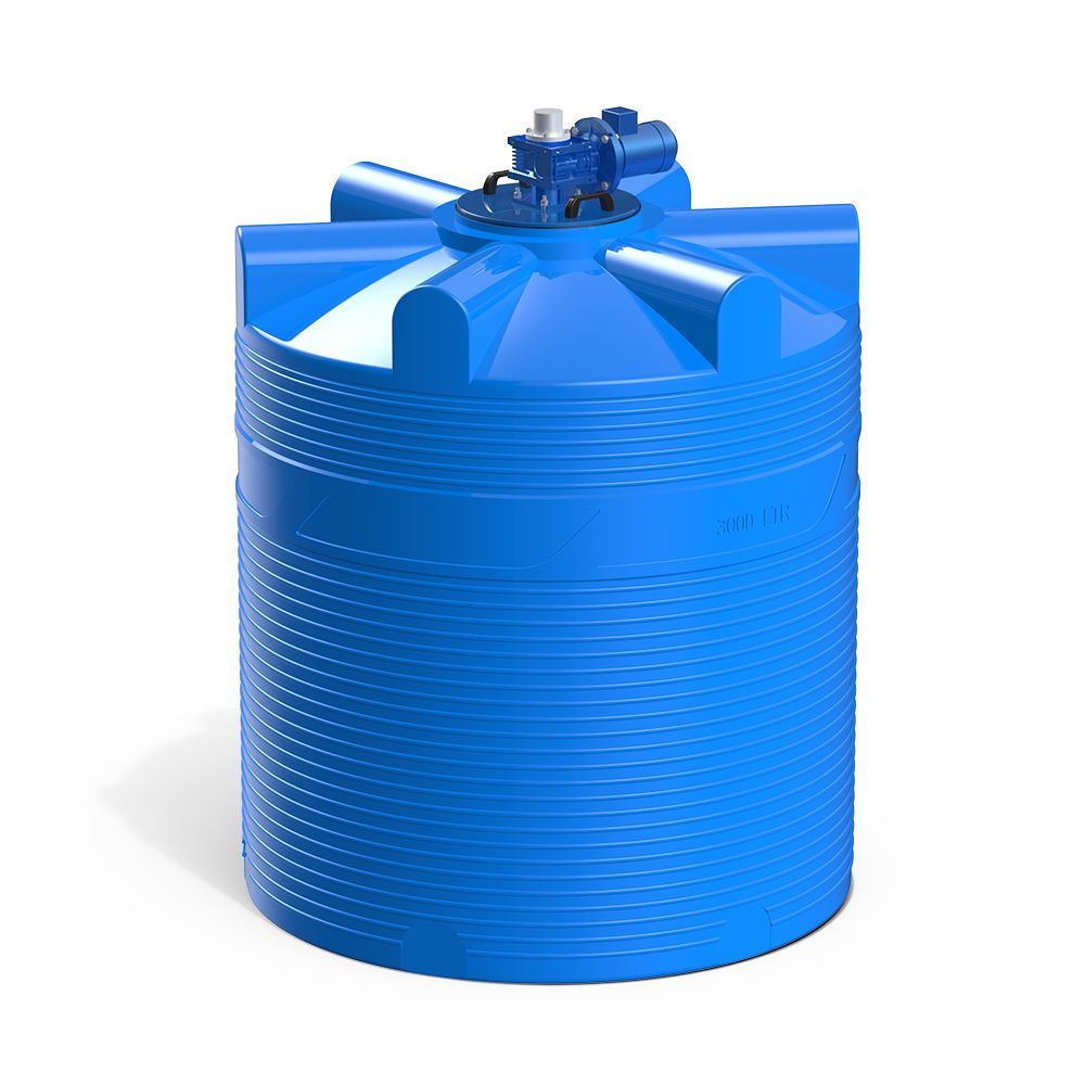 Емкость V 3000 литров с лопастной мешалкой Фото