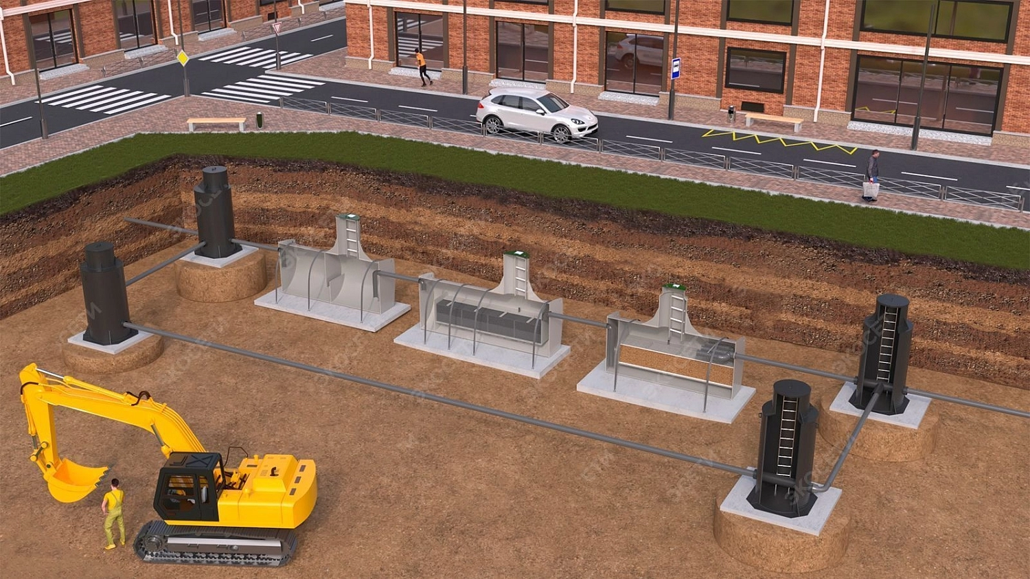 Канализационные колодцы: виды, устройство и особенности эксплуатации