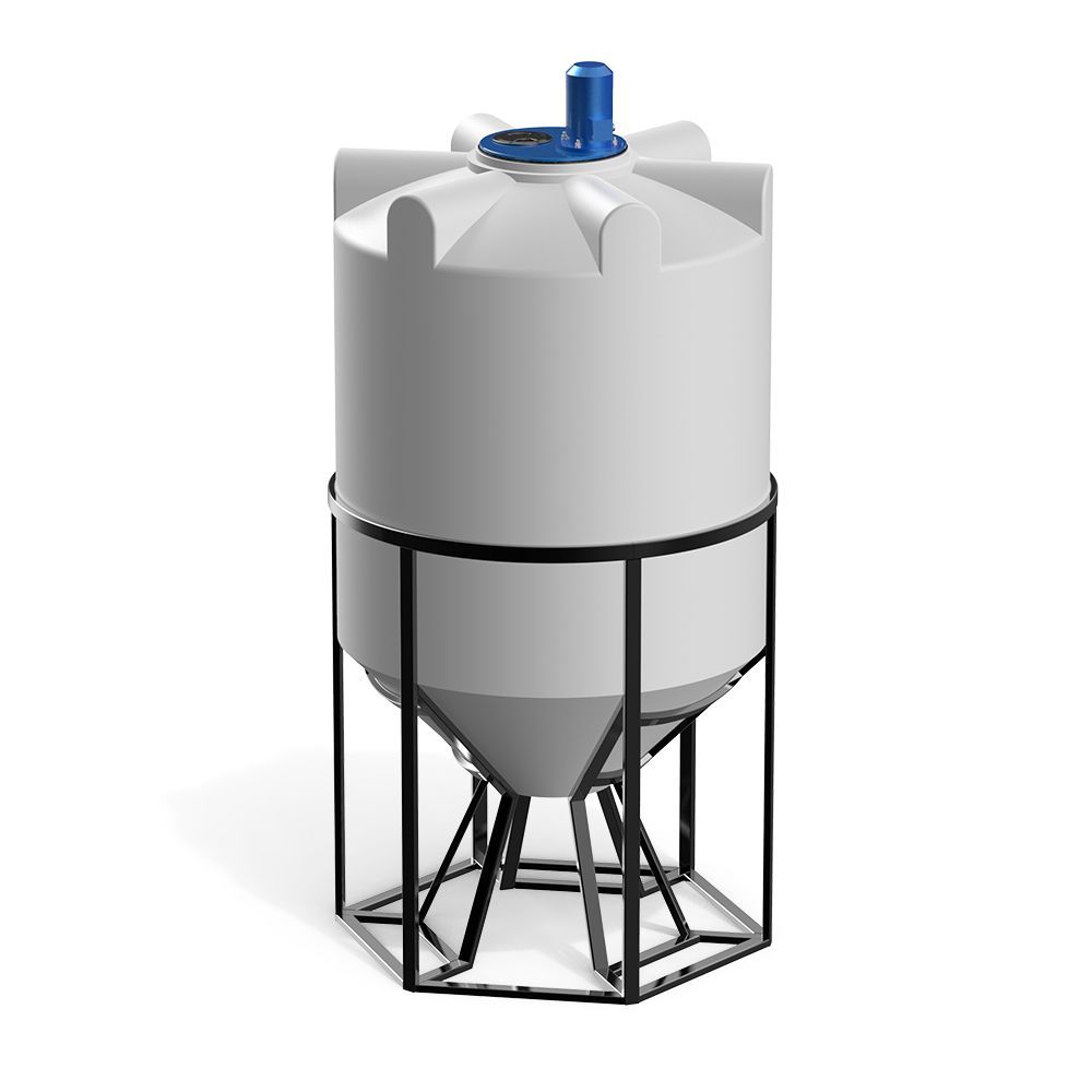 Емкость K 1000 литров с пропеллерной мешалкой Фото