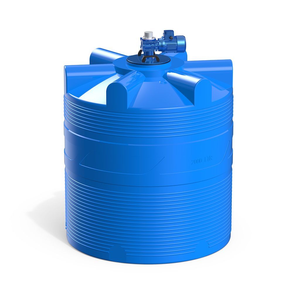 Емкость V 2000 литров с лопастной мешалкой Фото