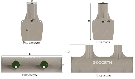 Нефтеуловитель Экосети ОВМ Аван 2,0 Фото - 2