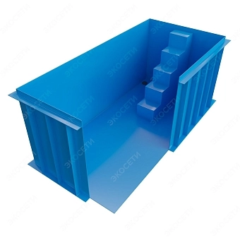 Бассейн (купель) Экосети ПП8Г (3,5х1,5х1,5)-8