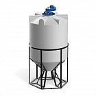 Емкость K 1000 литров с лопастной мешалкой
