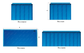 Бассейн (купель) Экосети ПП8Г (3,5х1,5х1,5)-1