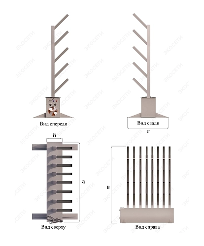 Модуль для сушки обуви Экосети INOX 20 Фото - 2